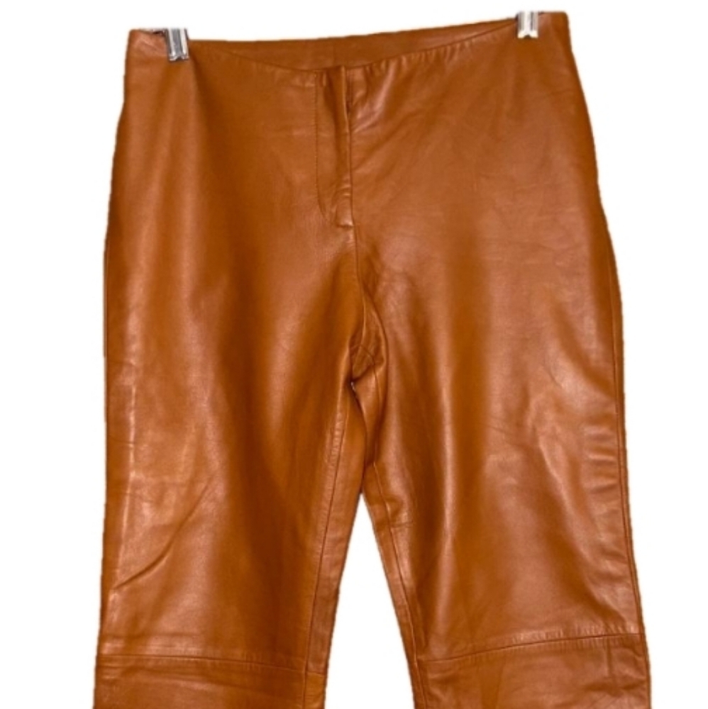Vakko VS2 By Vakko Women's Lamb Leather Pants Size 6 - Picture 2 of 6